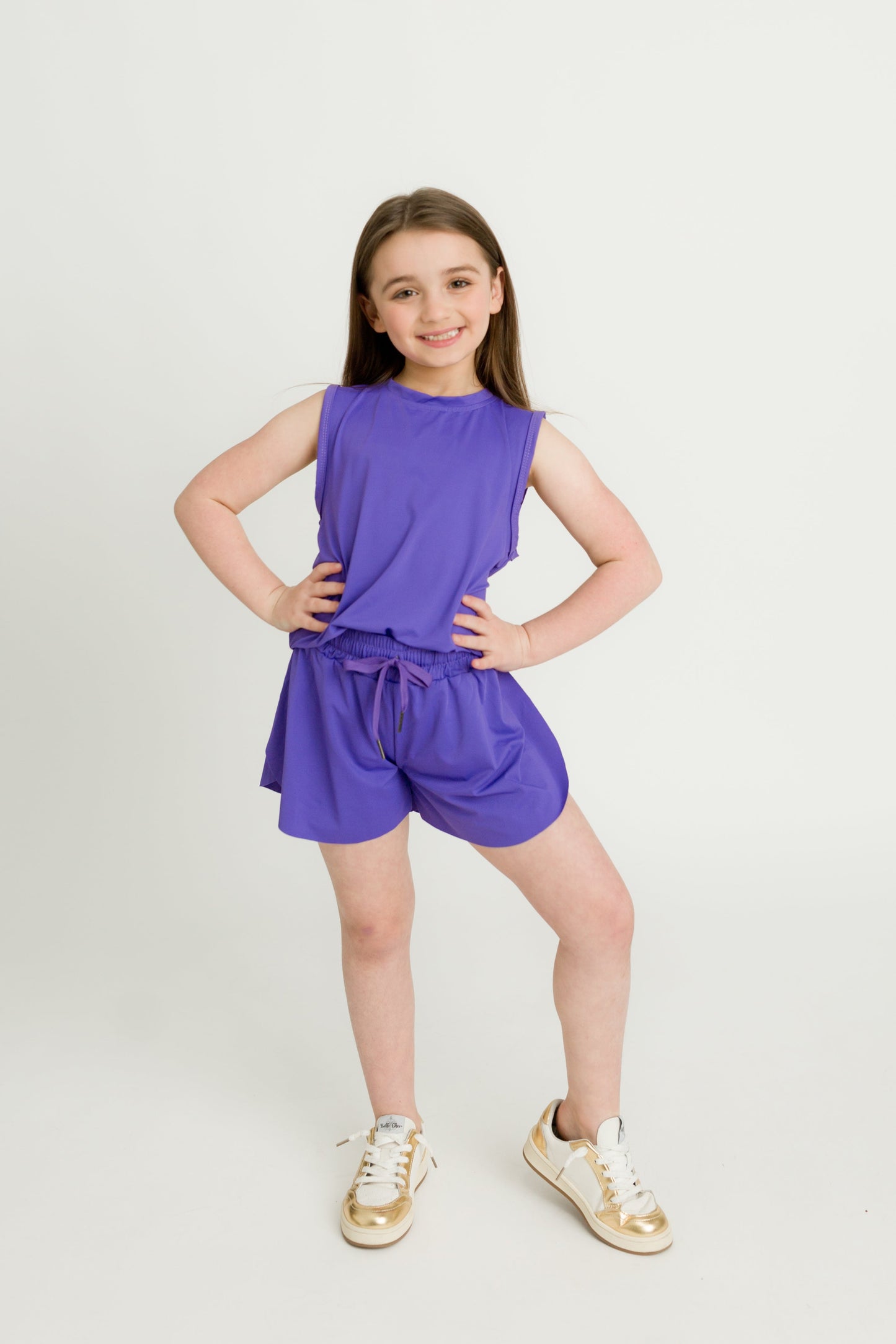 Purple High Low Tank