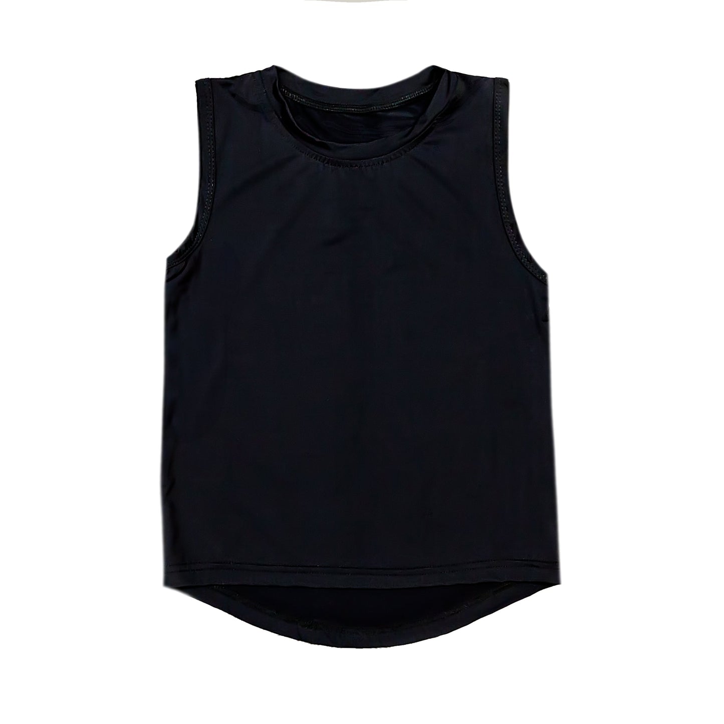 Black High Low Kid Tank