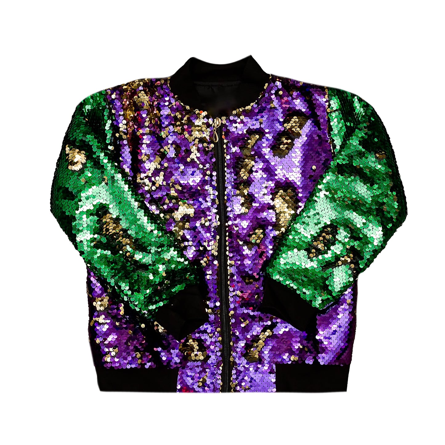 Mardi Gras Sequin Flip Jacket