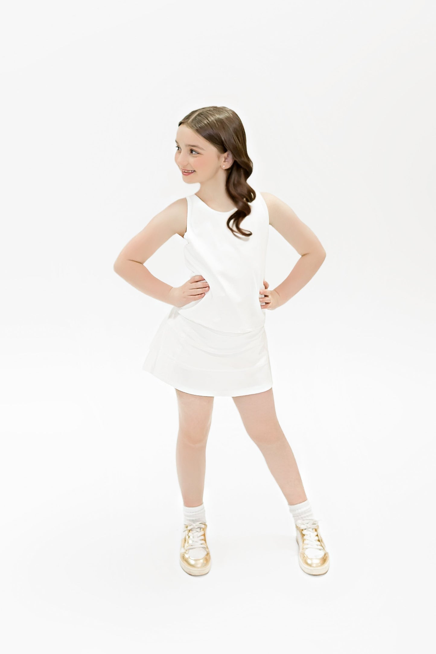 White Tennis Skort