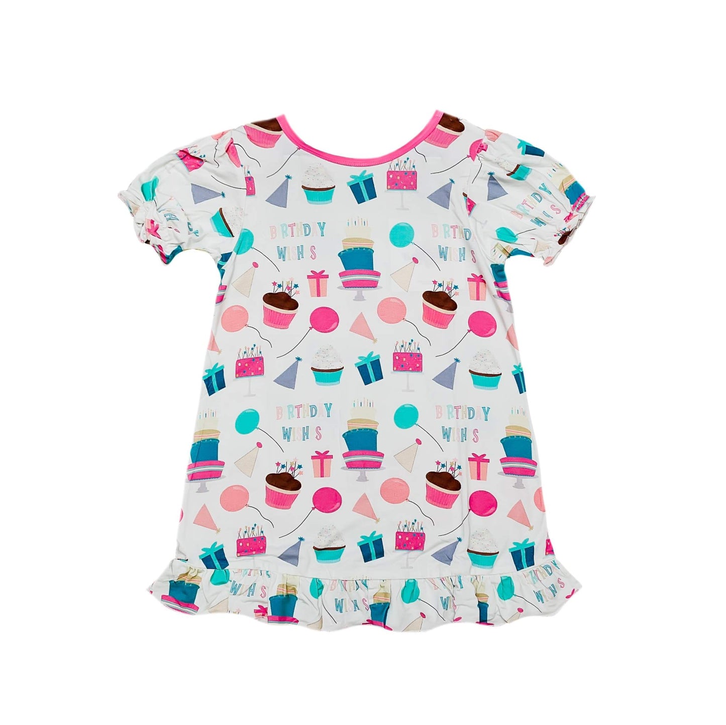 Birthday Girl Bamboo Play Dress, front view