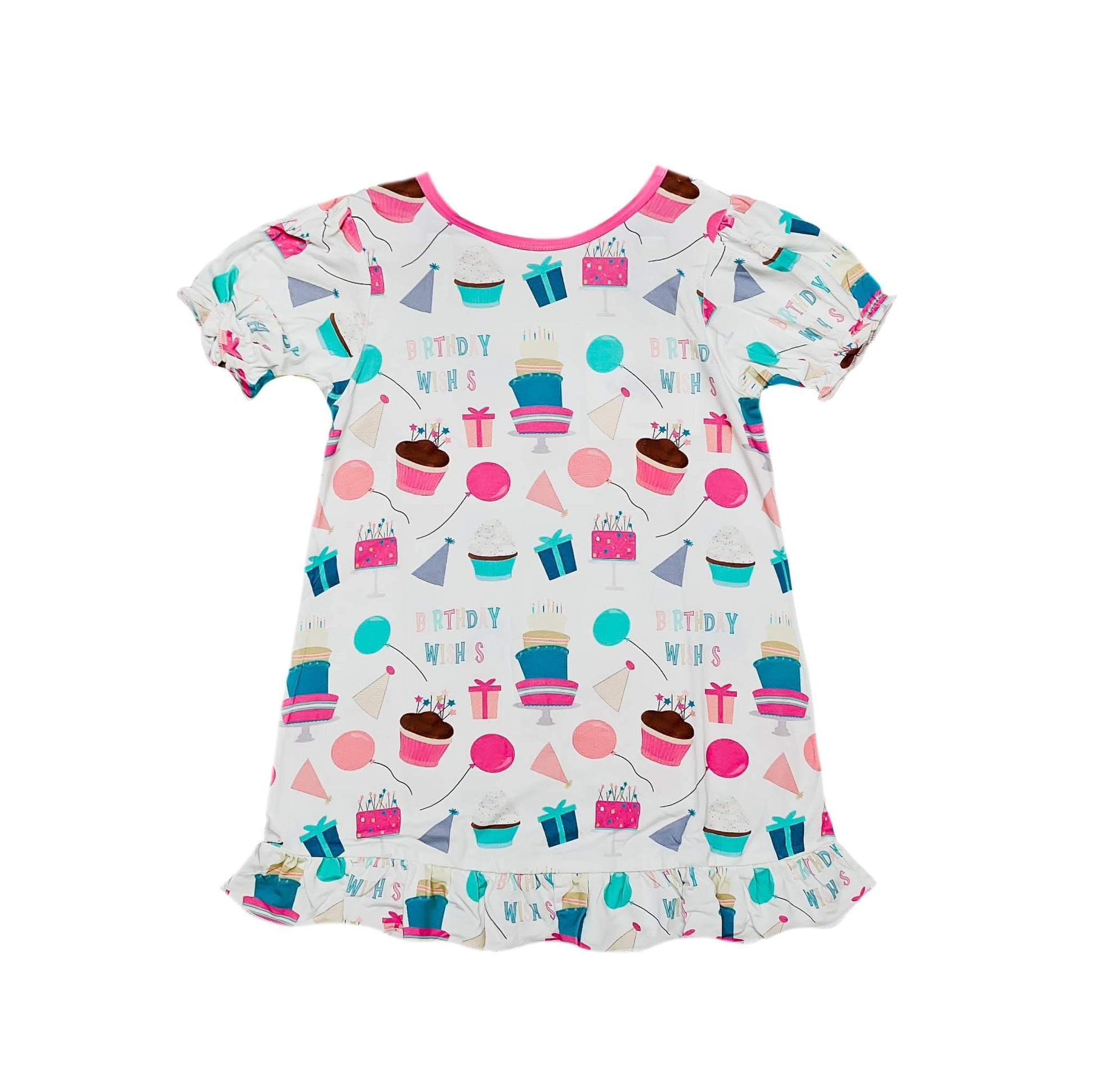 Birthday Girl Bamboo Play Dress, front view
