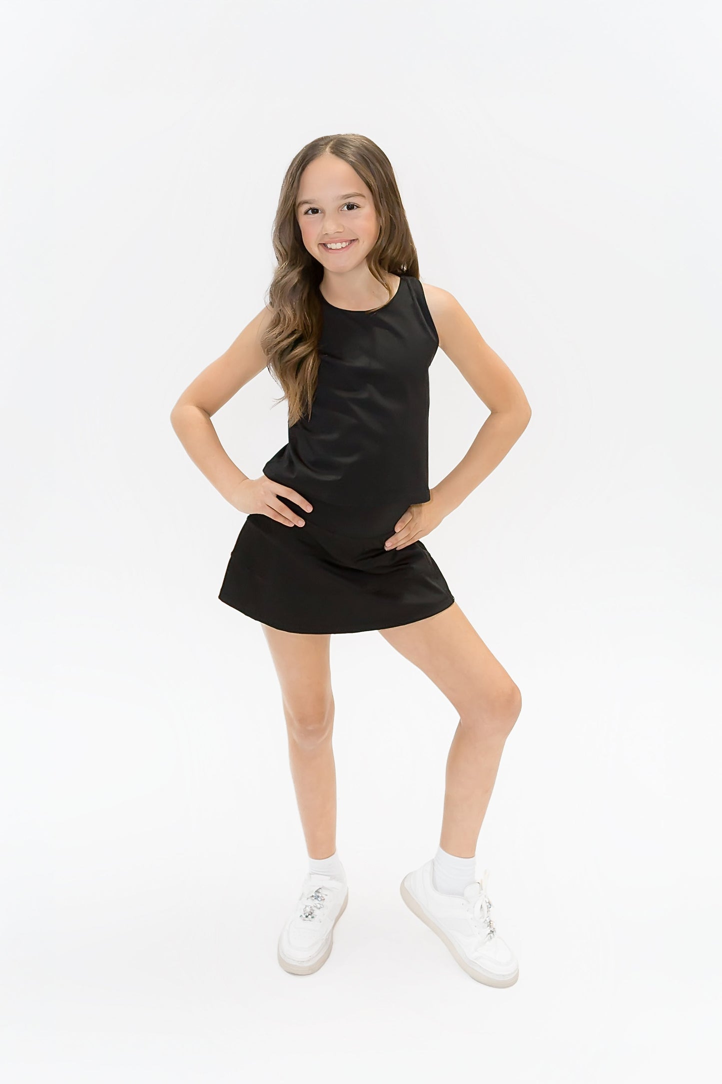 Black Tennis Skort
