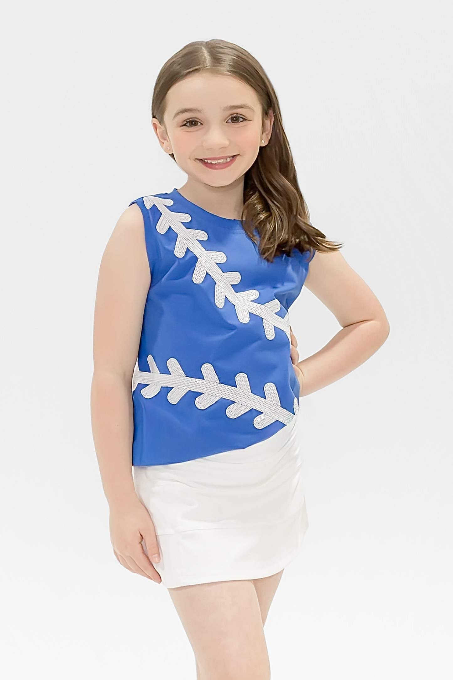 Baseball Royal Blue Tank