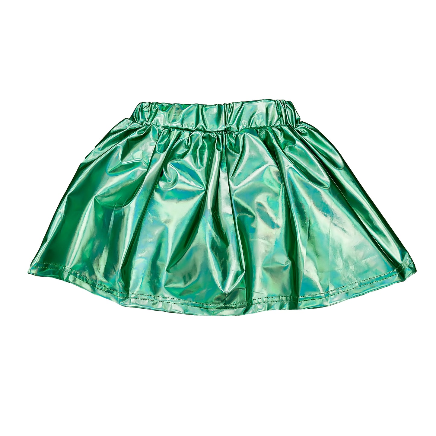 Teal Metallic Skort