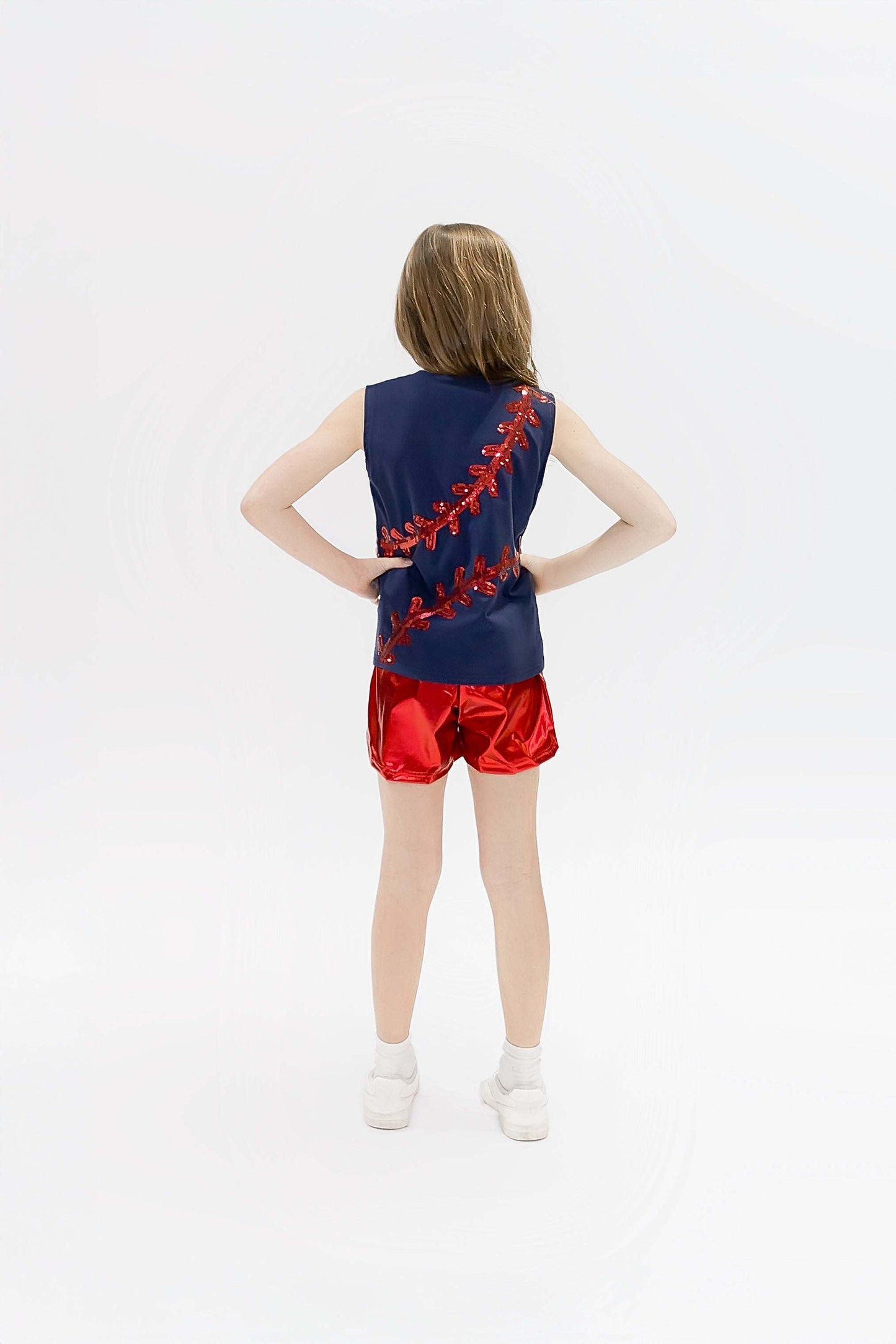 Baseball Navy and Red Tank