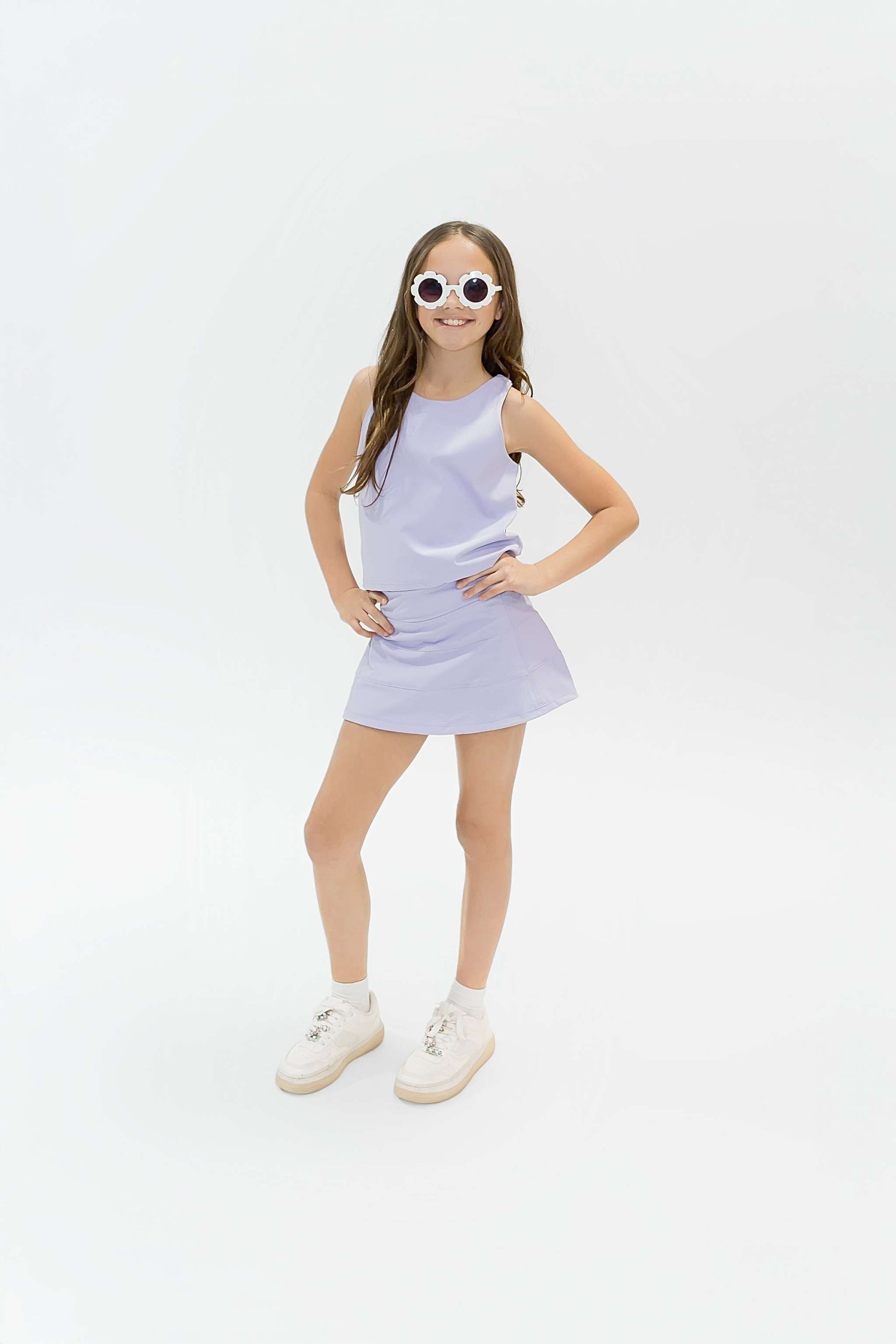 Lavender Tennis Skort back view