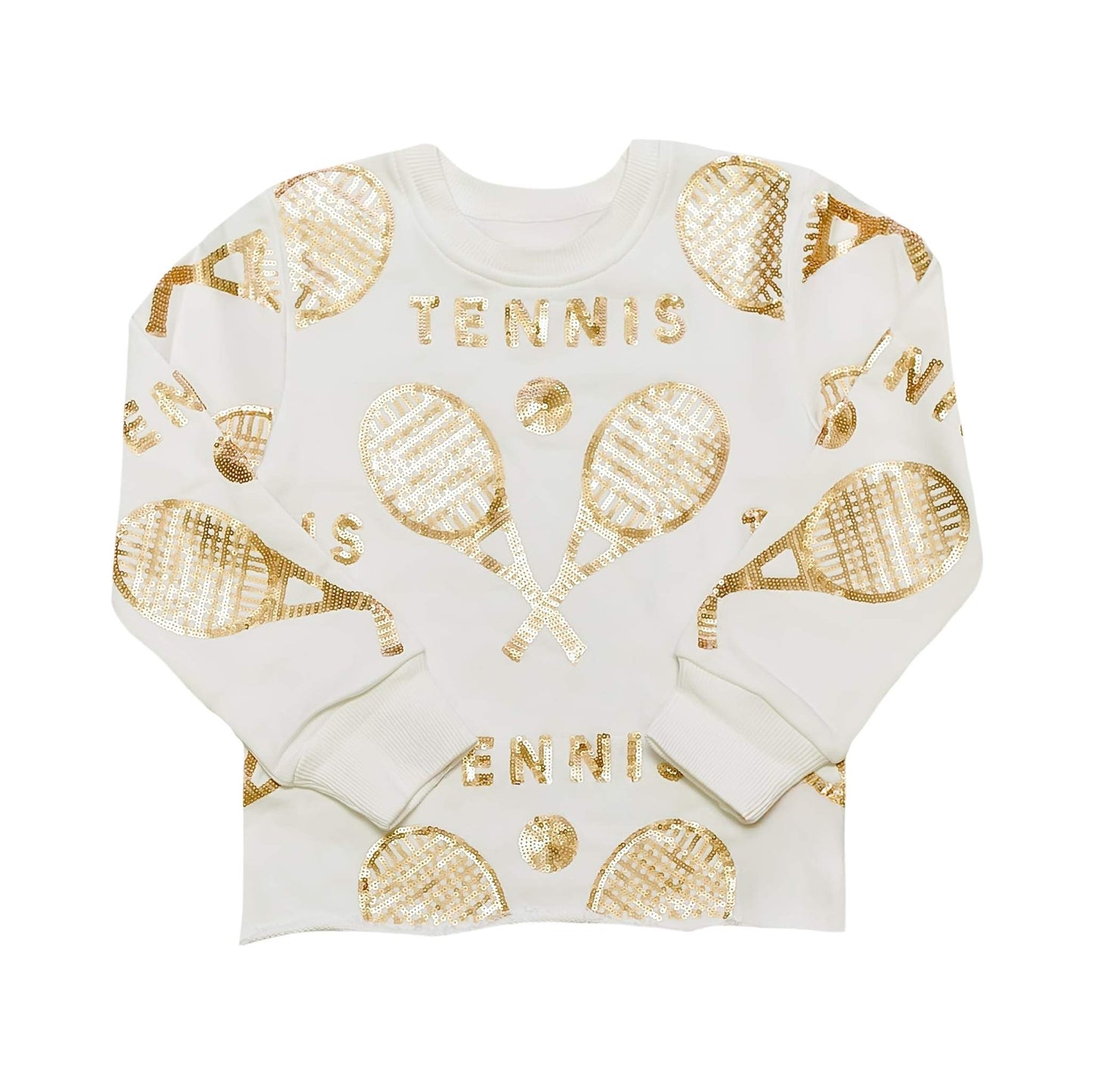 Gold Tennis Sweatshirt, detail view
