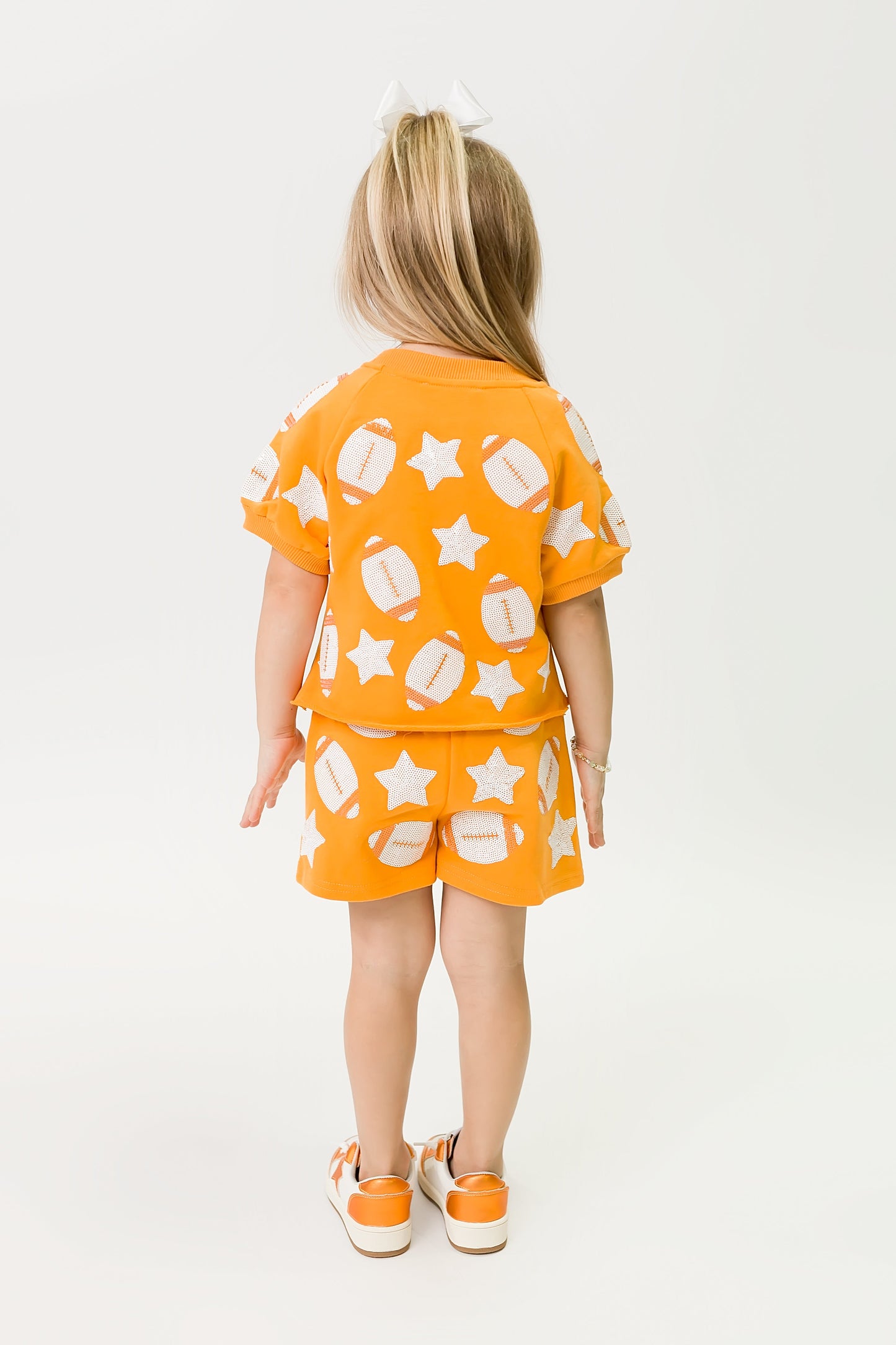 Orange Football Shorts