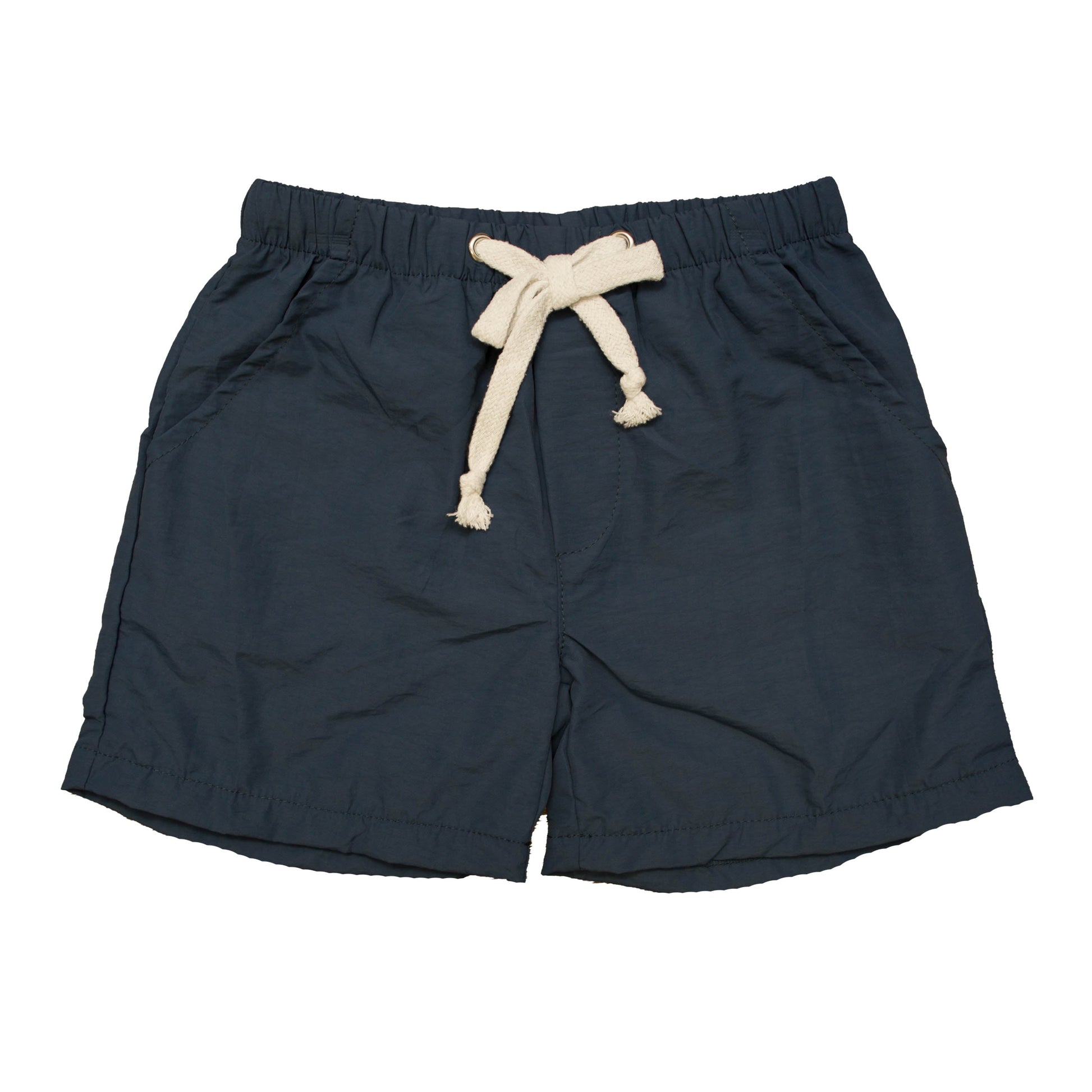 navy blue phoenix boys shorts with drawstring waistband and side pockets