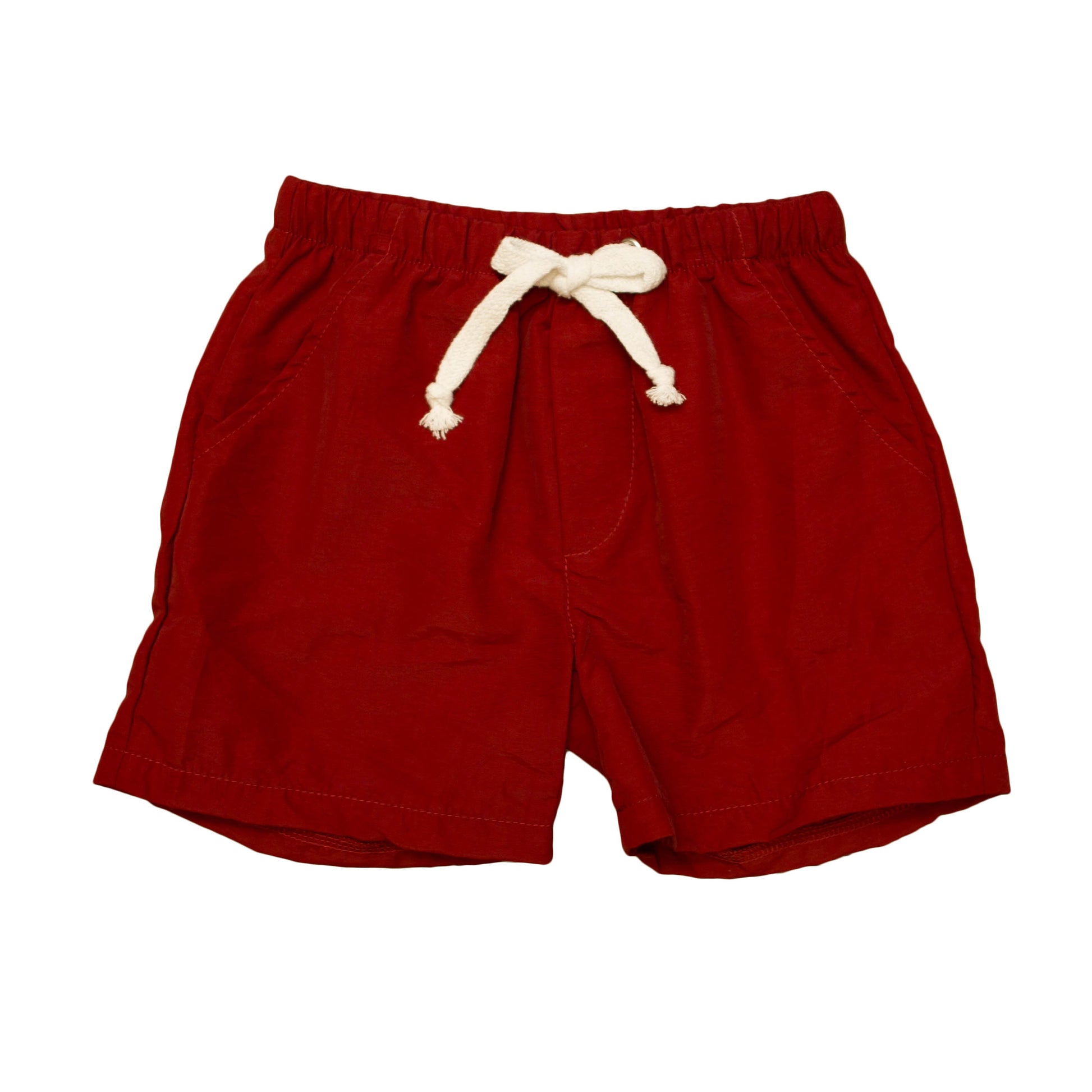 Maroon Phoenix Shorts for boys with elastic waist and drawstring, lightweight and flexible athletic wear