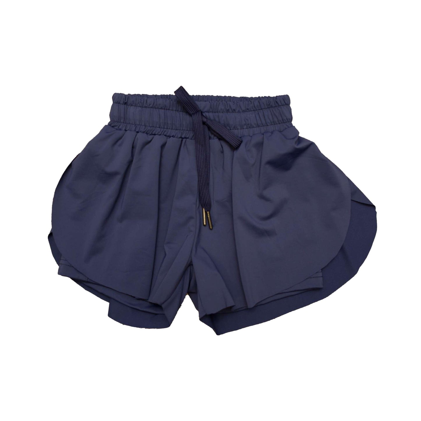 Navy Blue Butterfly Shorts skort, back view
