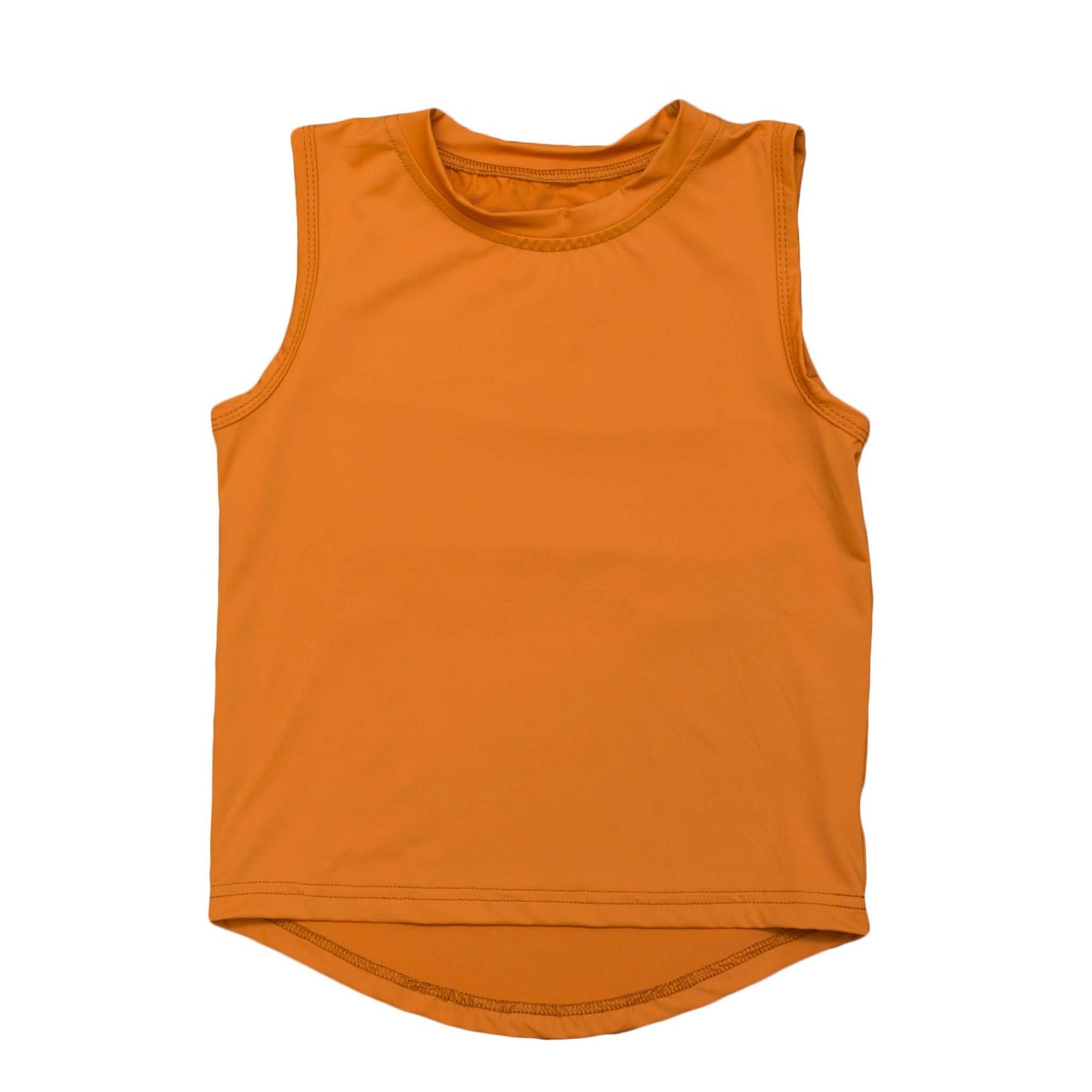 Orange High Low Tank, front view