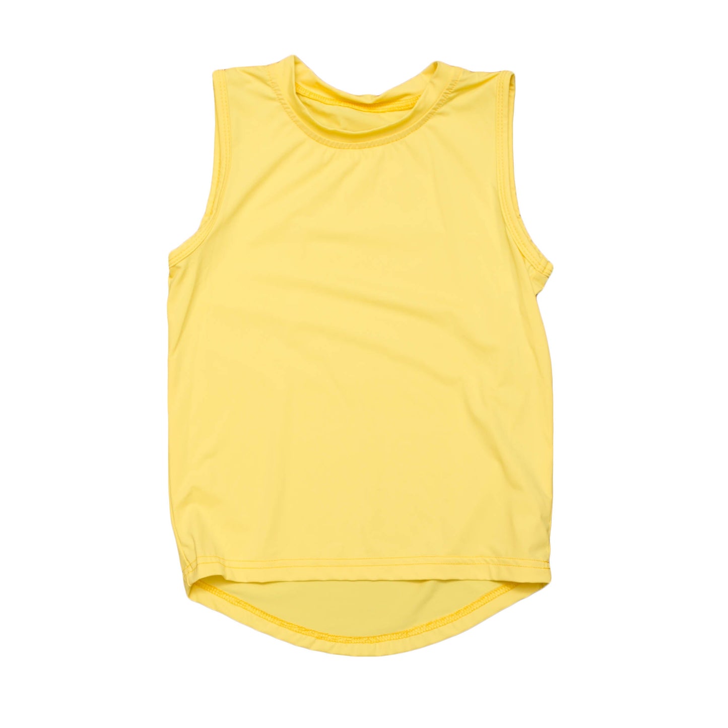 Yellow High Low Kid Tank