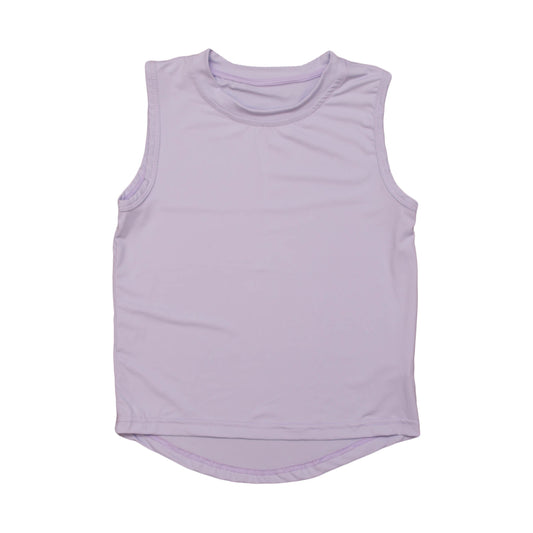 Lavender High Low Kid Tank