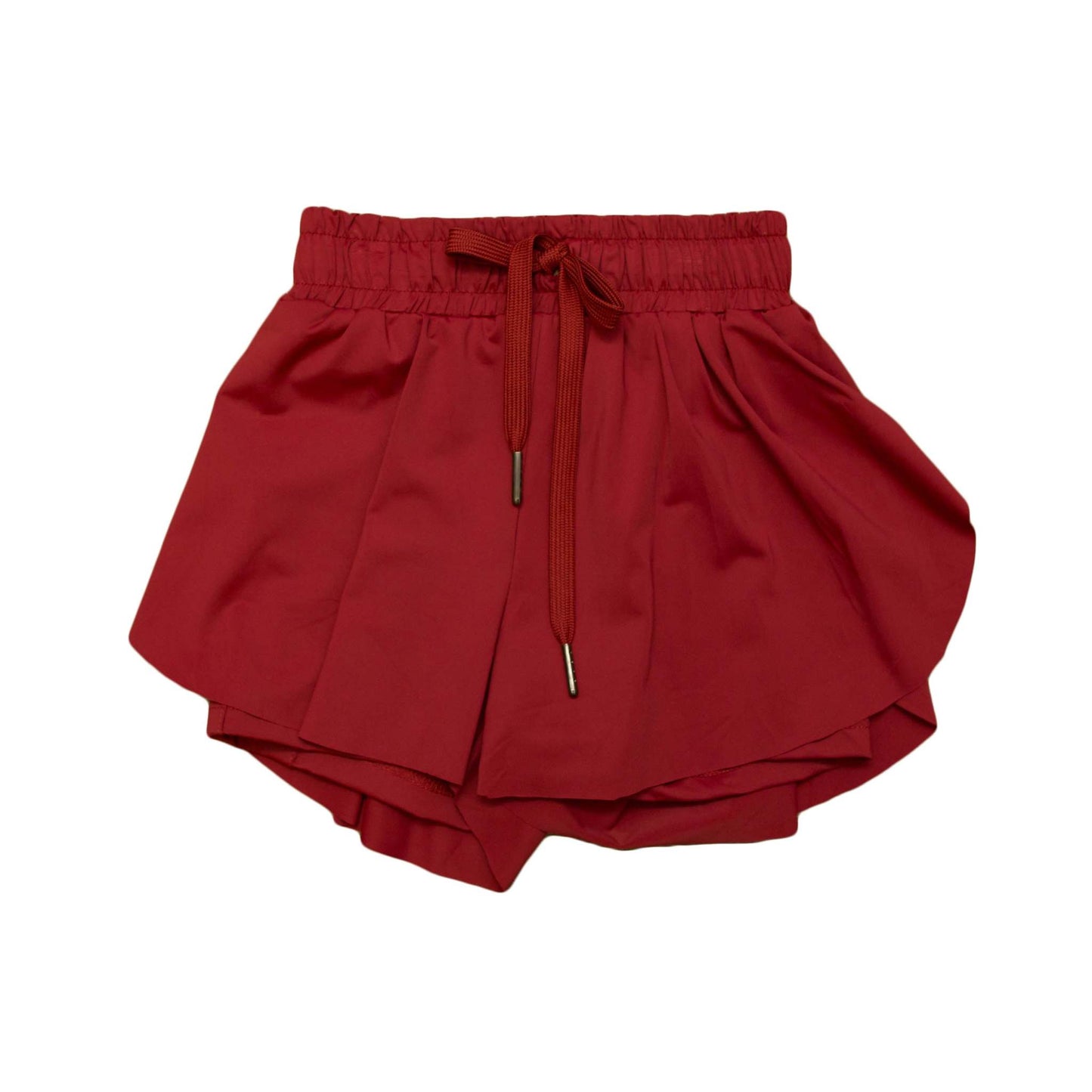 Maroon Butterfly Shorts, back view