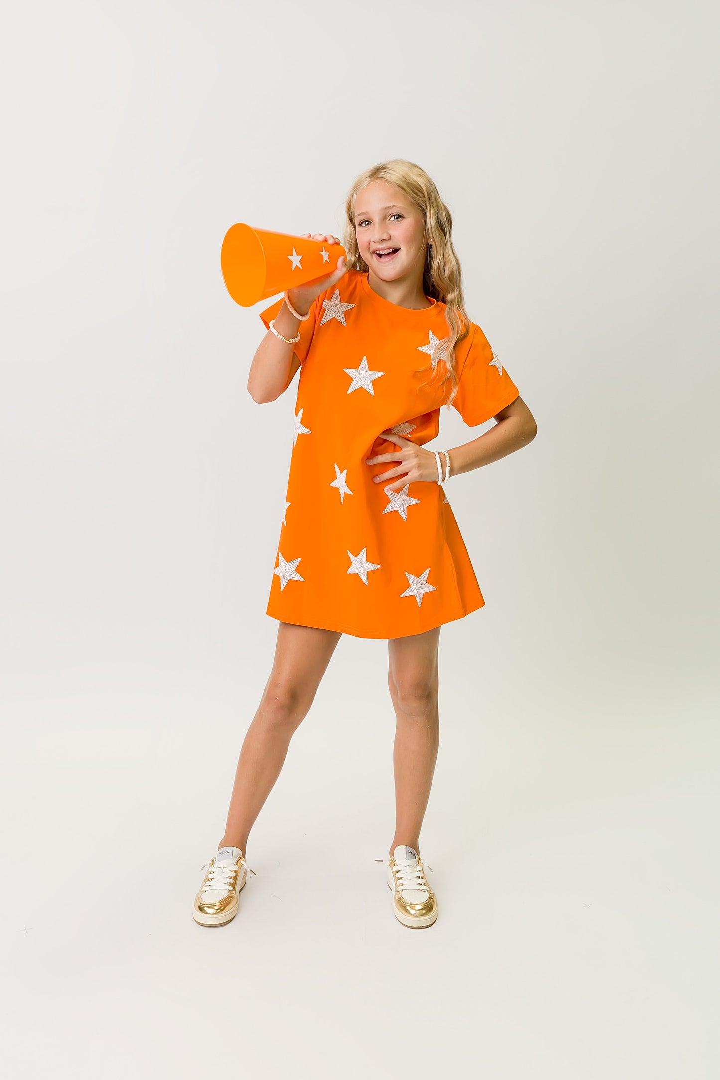 Burnt Orange Star Dress