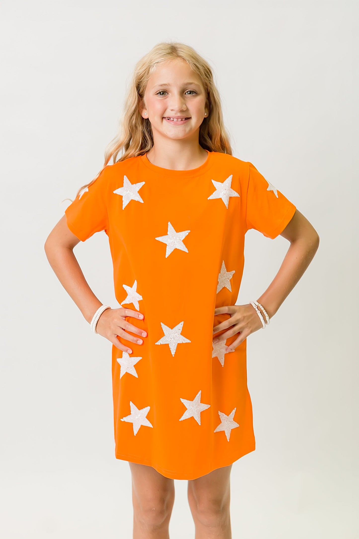 Burnt Orange Star Dress