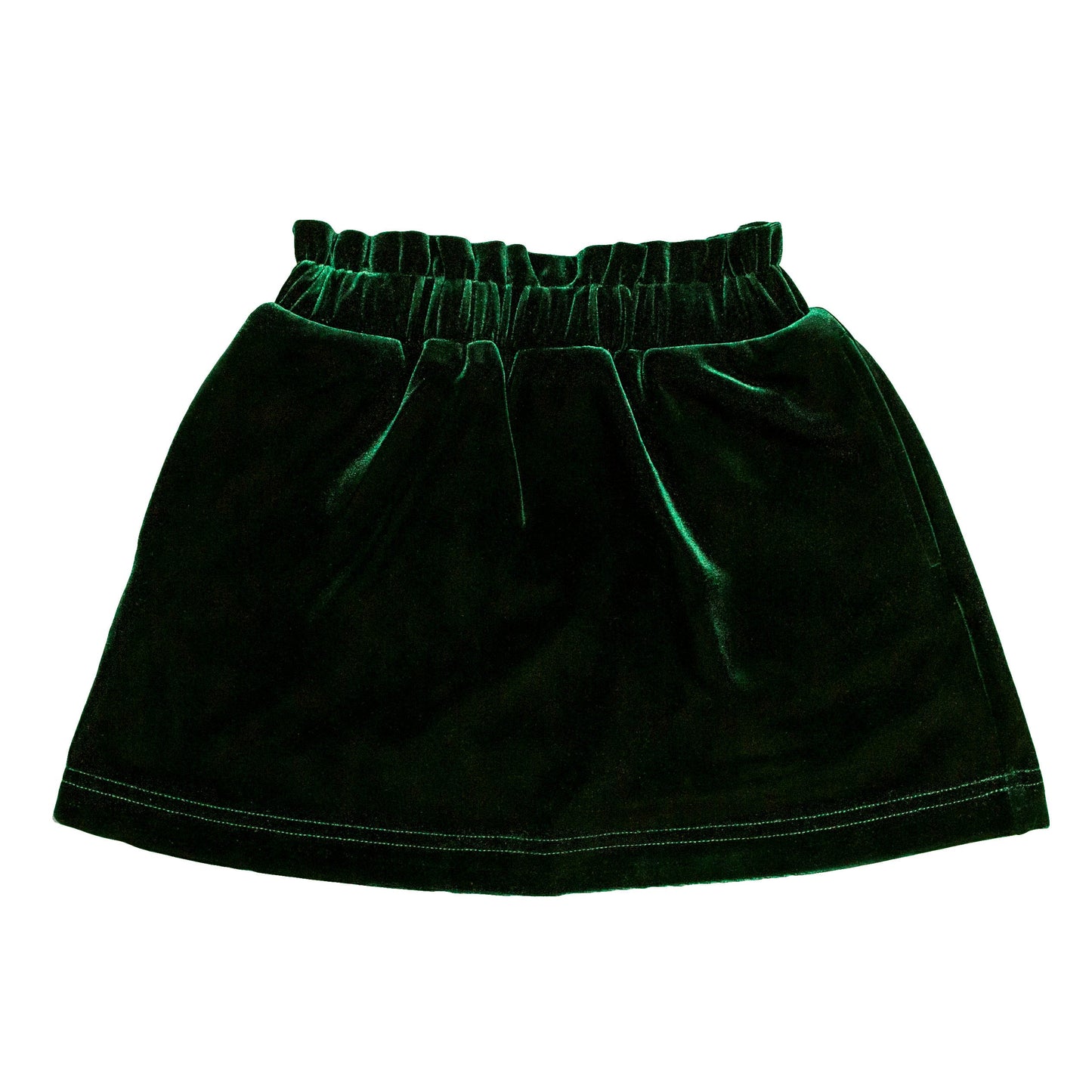 Green Velvet Skirt