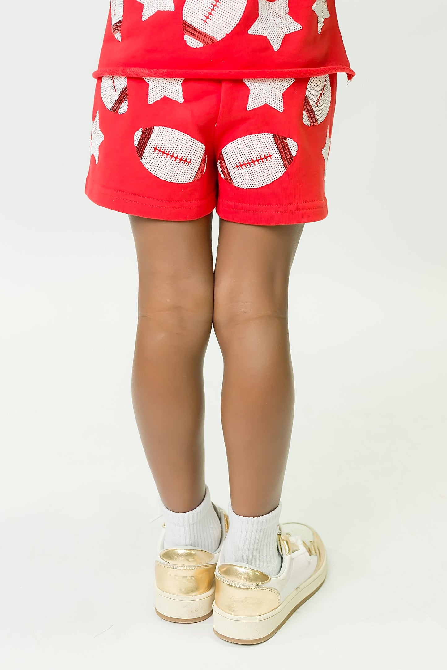 Red Football Shorts