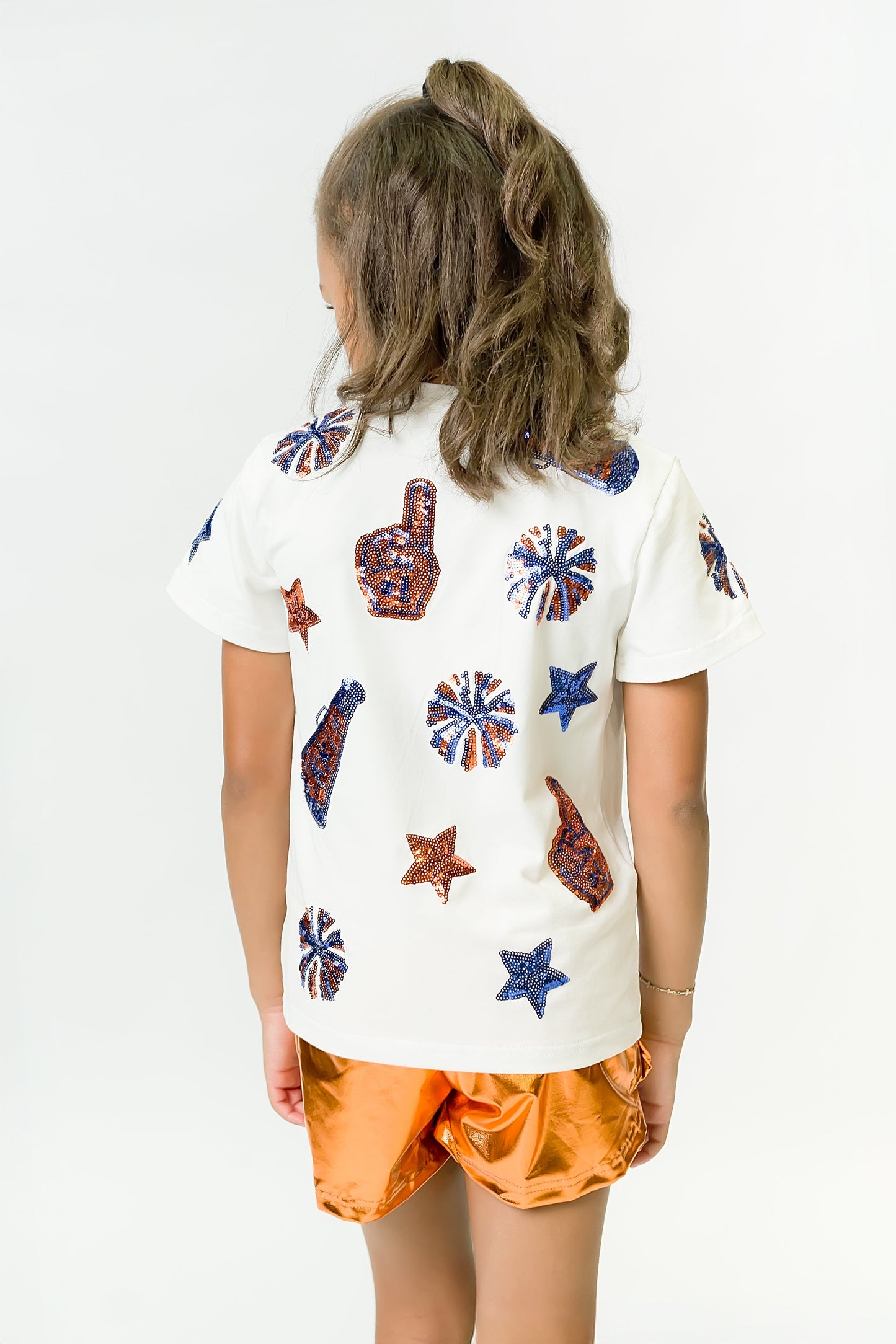 Royal and Orange Cheer Shirt