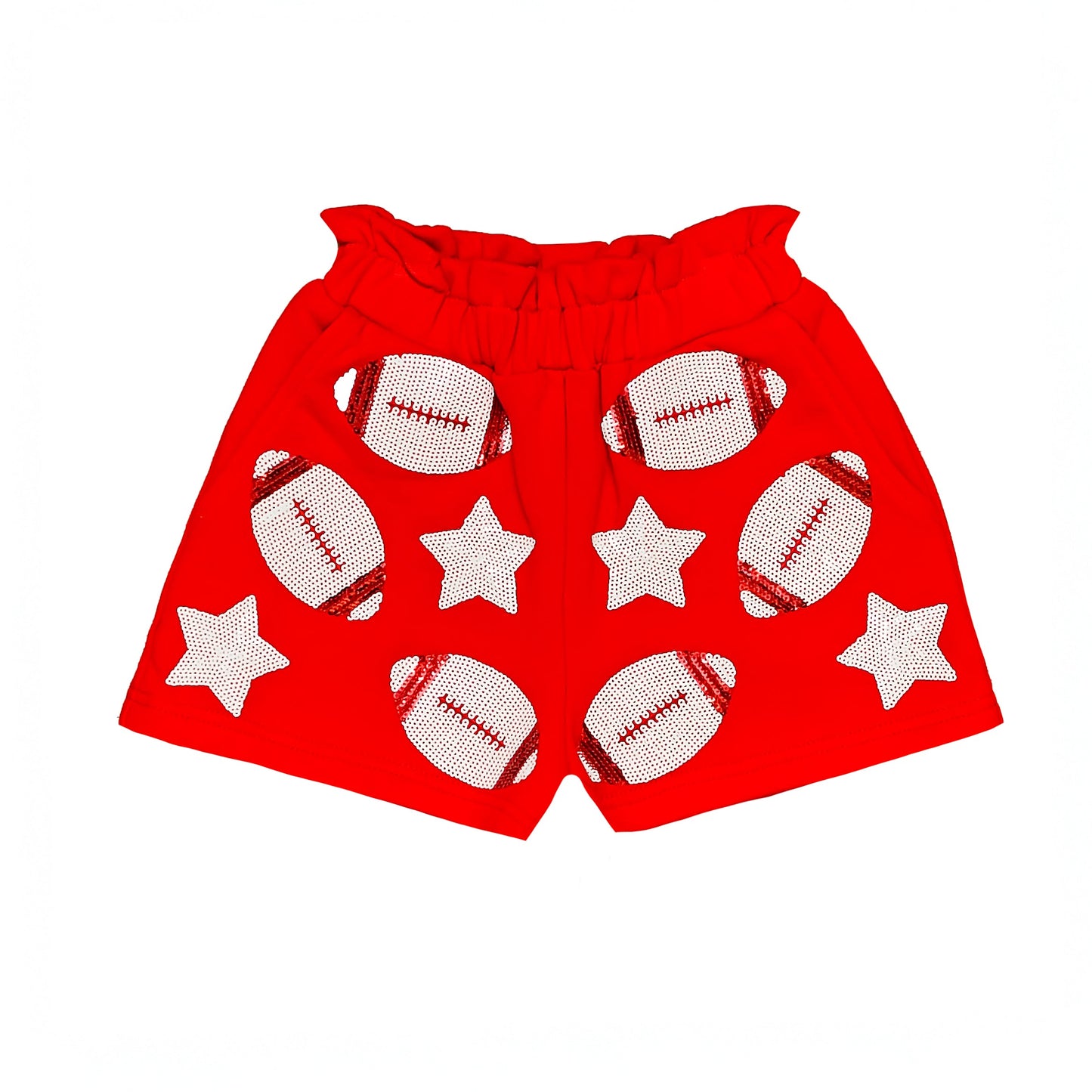 Red Football Shorts