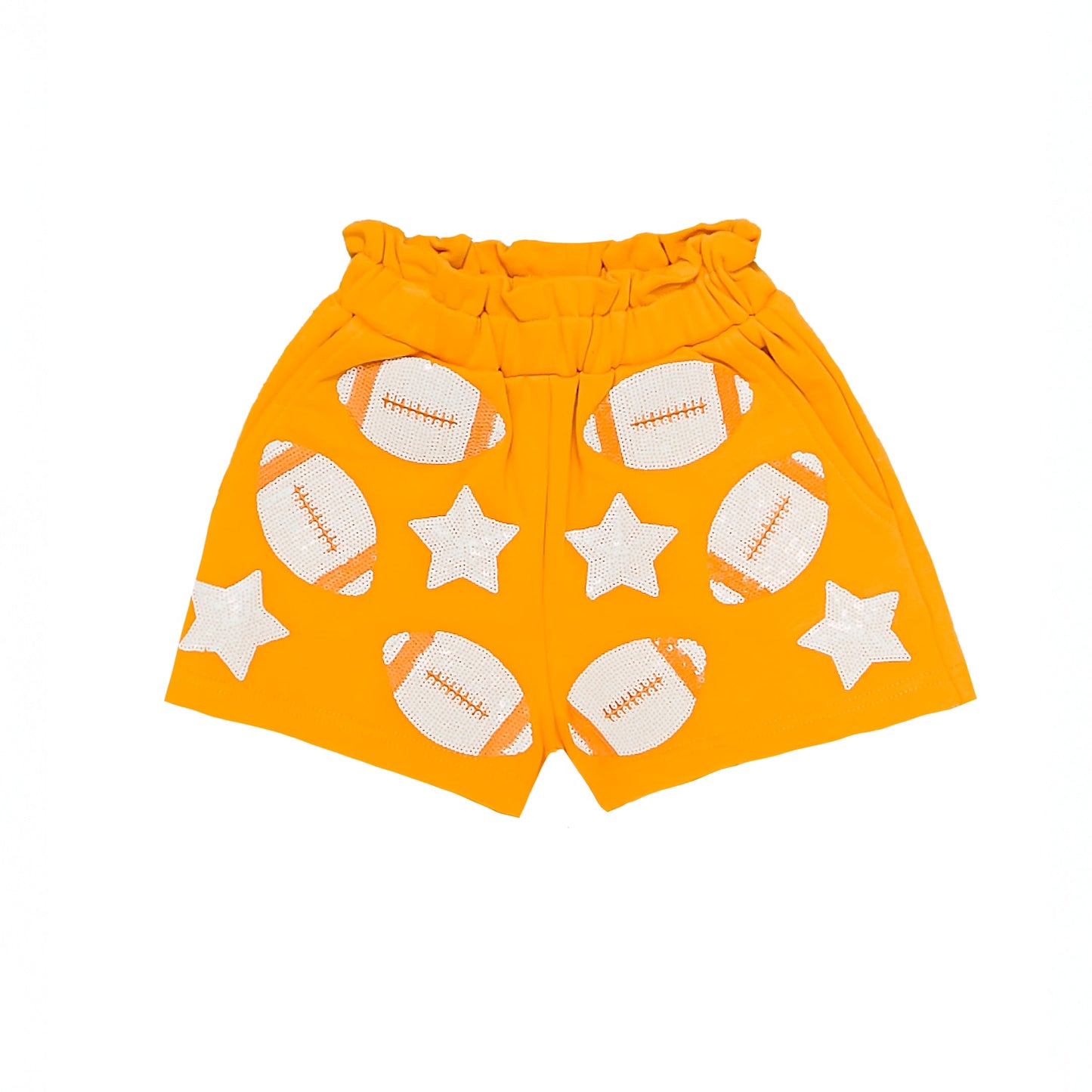 Orange Football Shorts