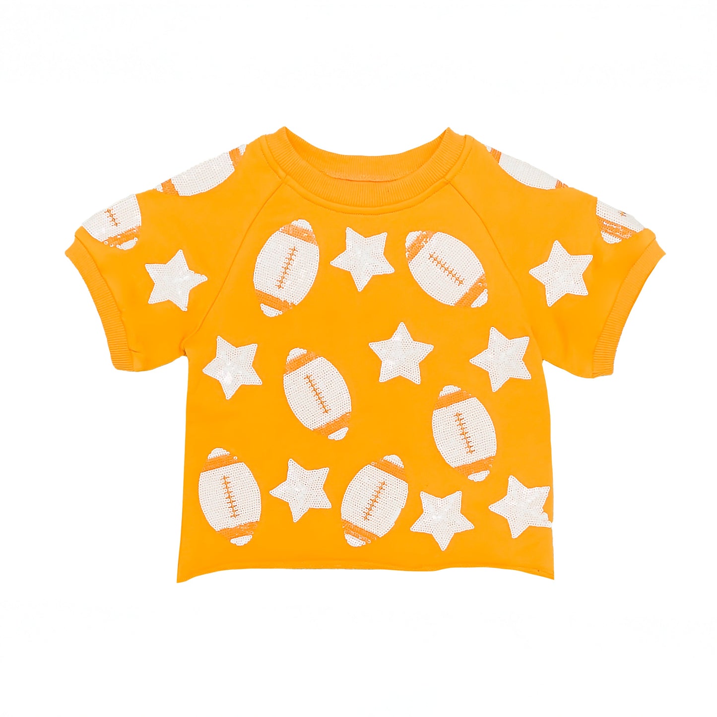 Orange Football Top