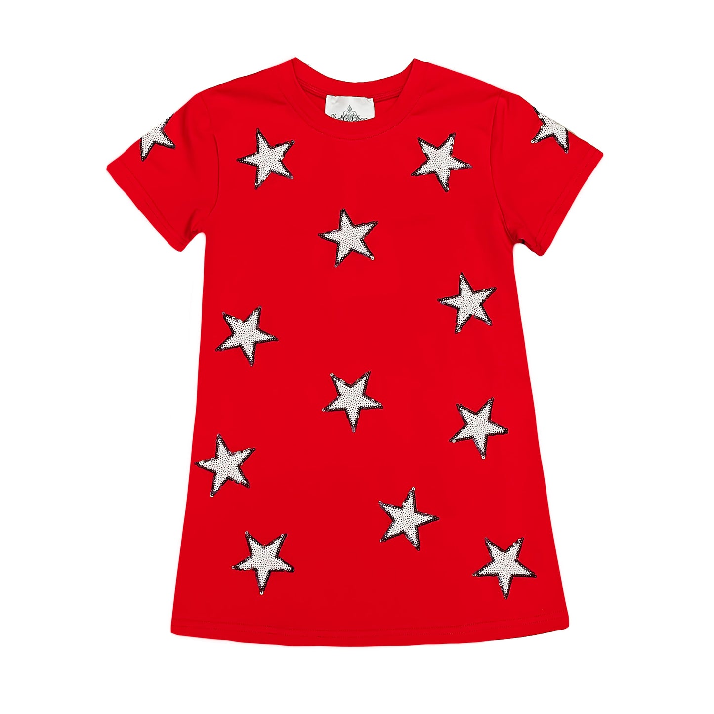 Red and Black Star Dress