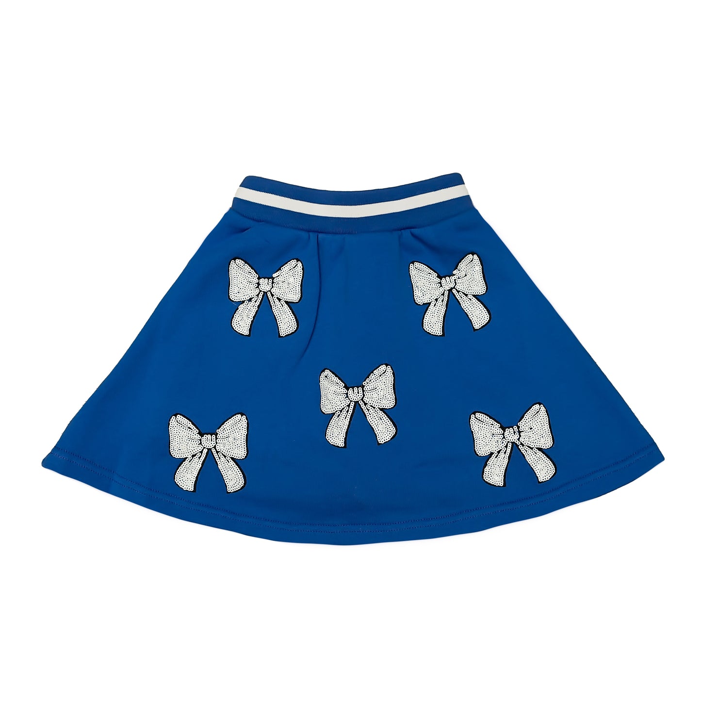 Royal and White Bows Skort