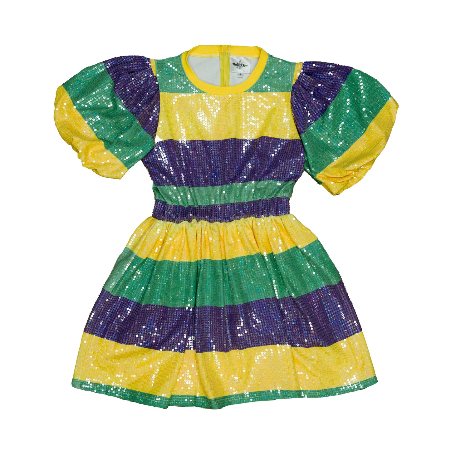 Mardi Gras Rugby Sequin Dress