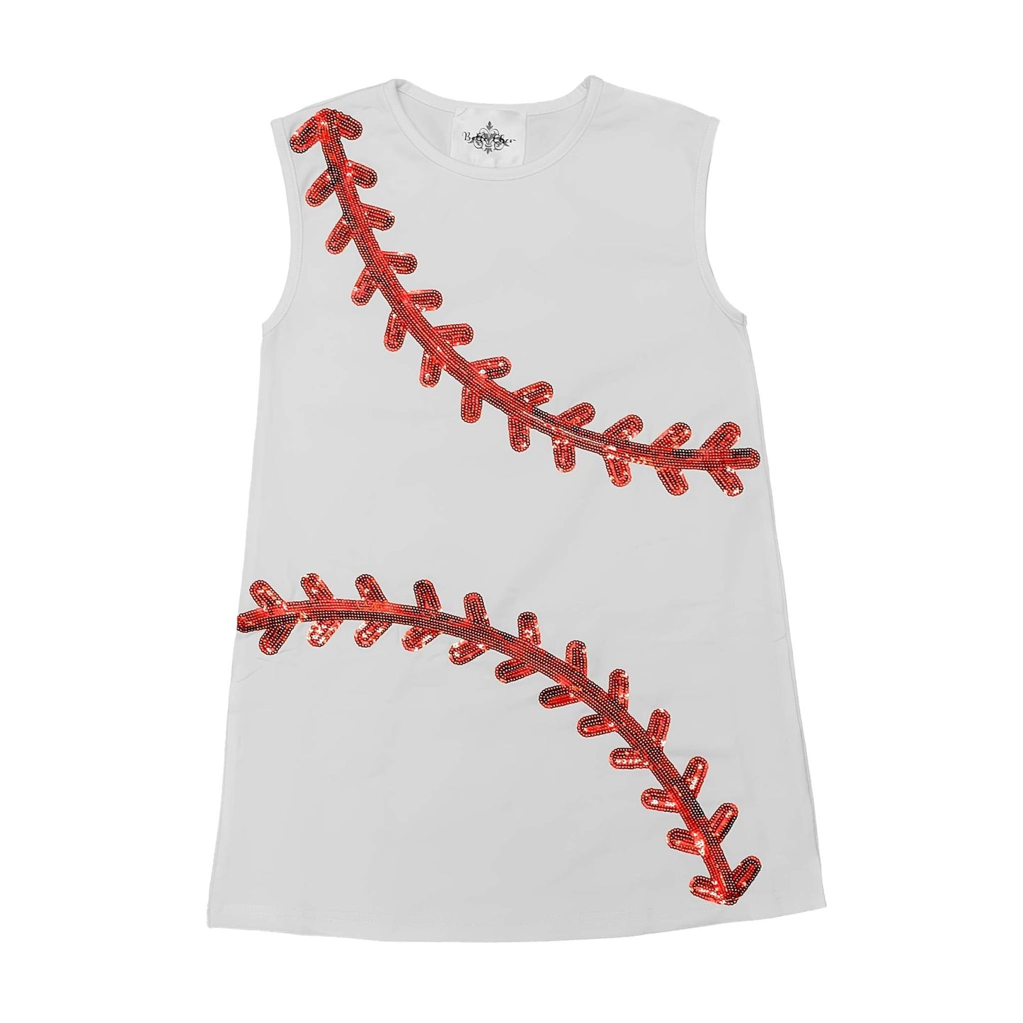 Baseball White Dress, detail view