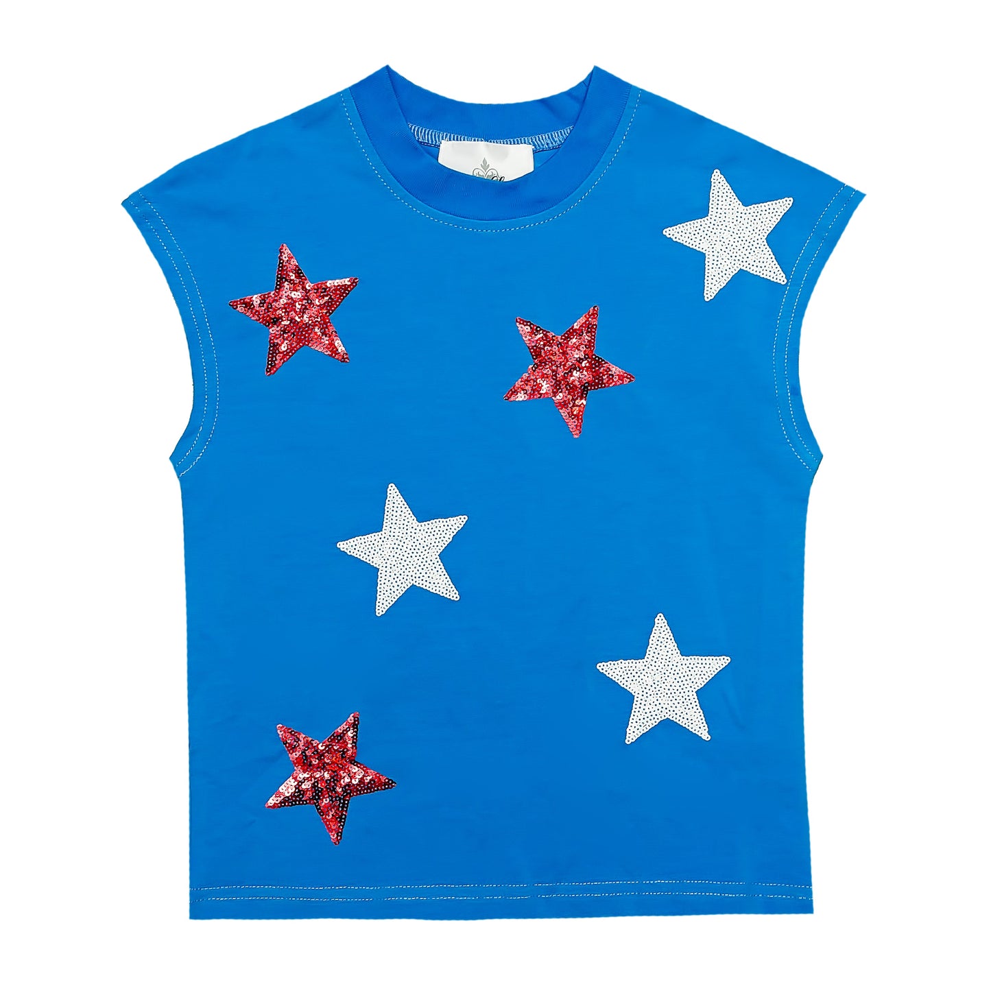 Stars sequin top back view