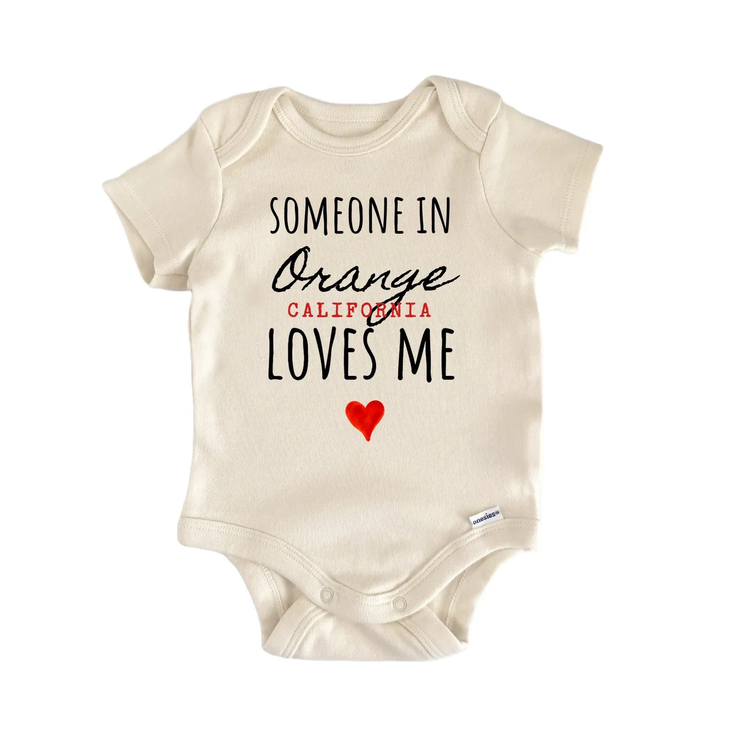 Orange California Baby Gift Baby Bodysuit
