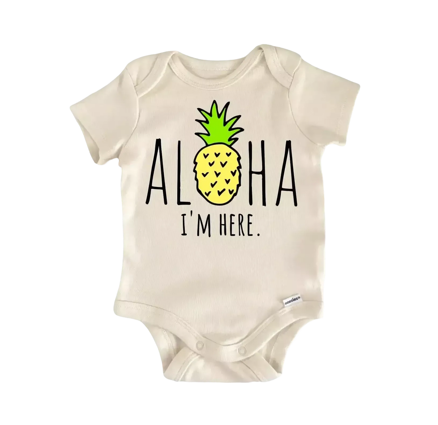 Aloha Pineapple Newborn Baby Onesie® Onesie®