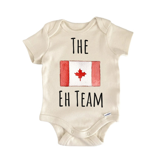 Canada Flag Eh Maple Leaf Baby Gift Baby Bodysuit