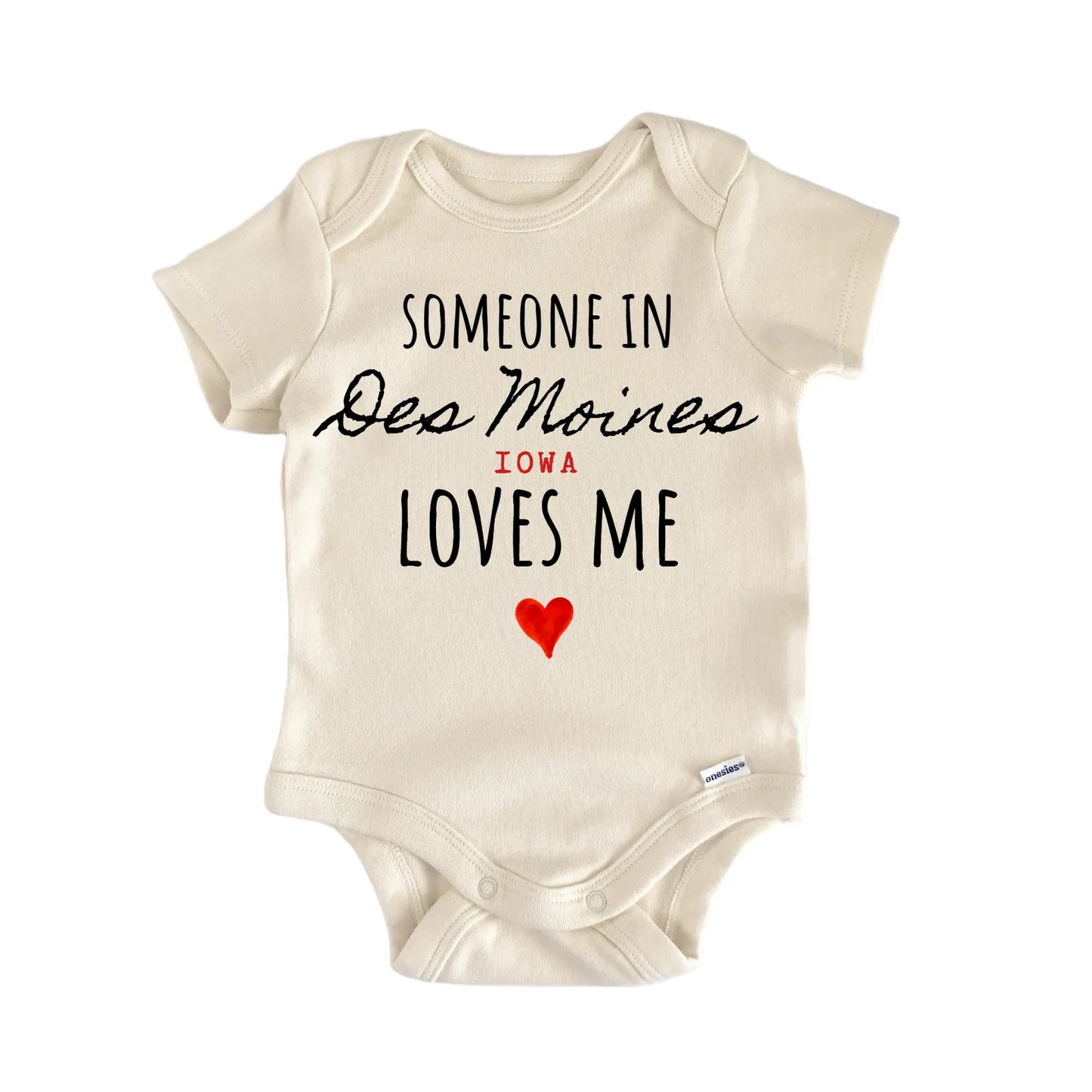 Des Moines Iowa Baby Gift Baby Bodysuit