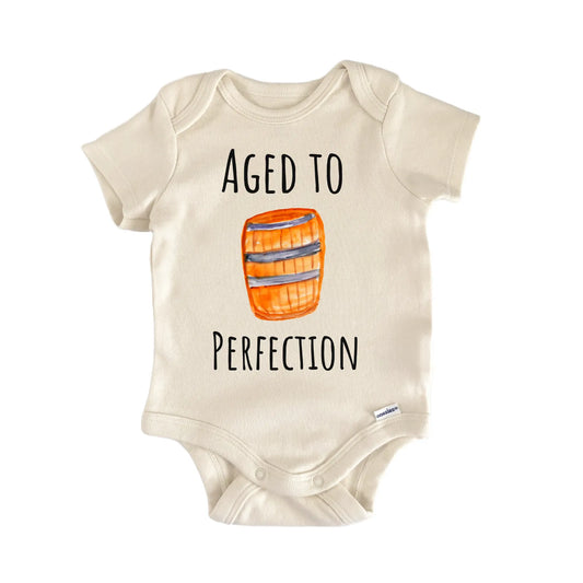 Aged Wine Winery Grapes Vineyard Newborn Gift Baby Bodysuit