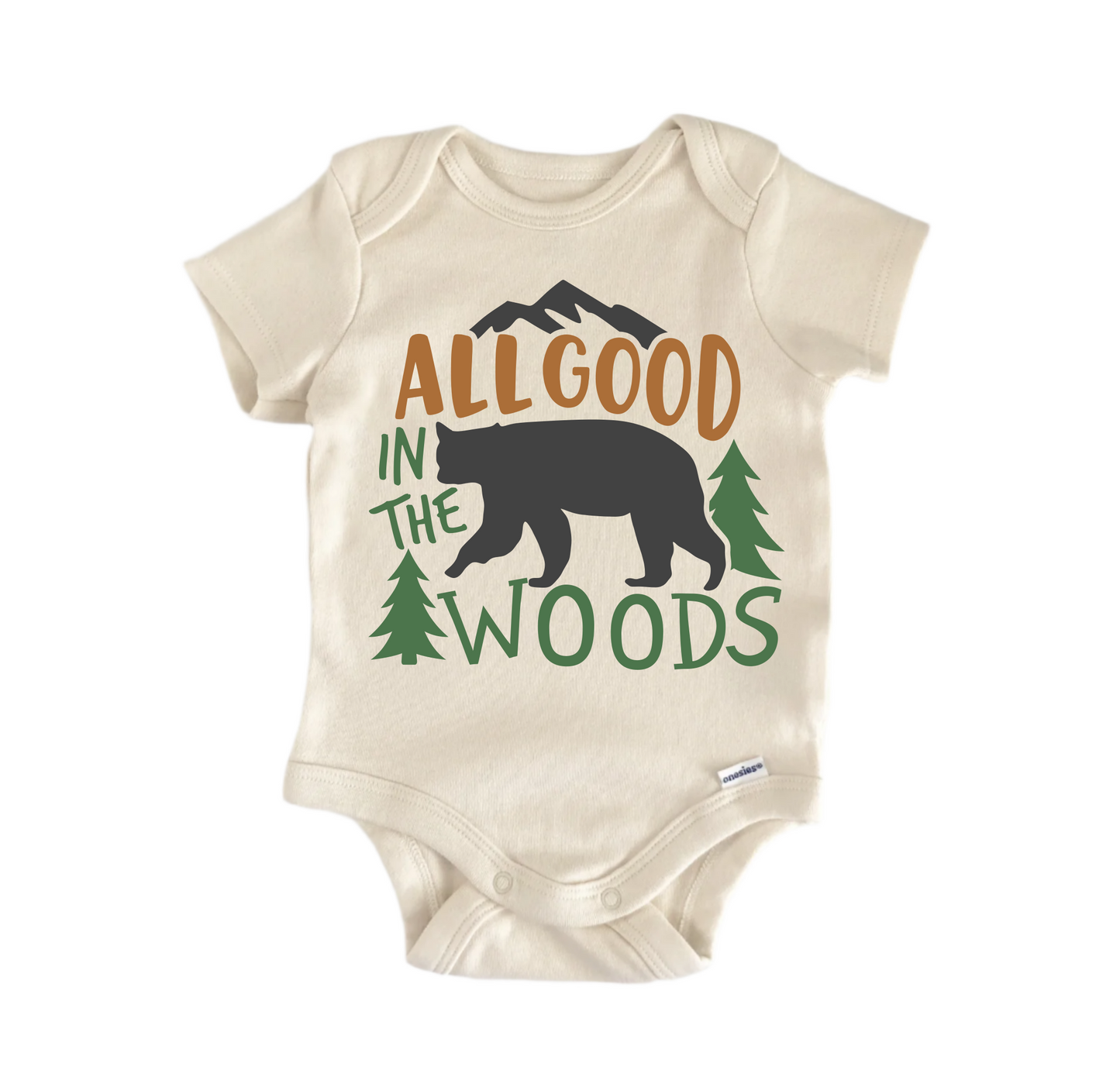 All Good Woods Bear Newborn Baby Onesie® Onesie®
