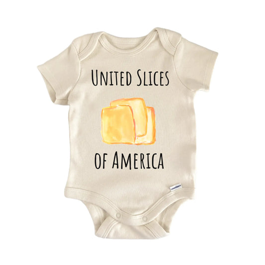 American Cheese Lover Foodie Sandwich Burger Newborn Gift Baby Bodysuit