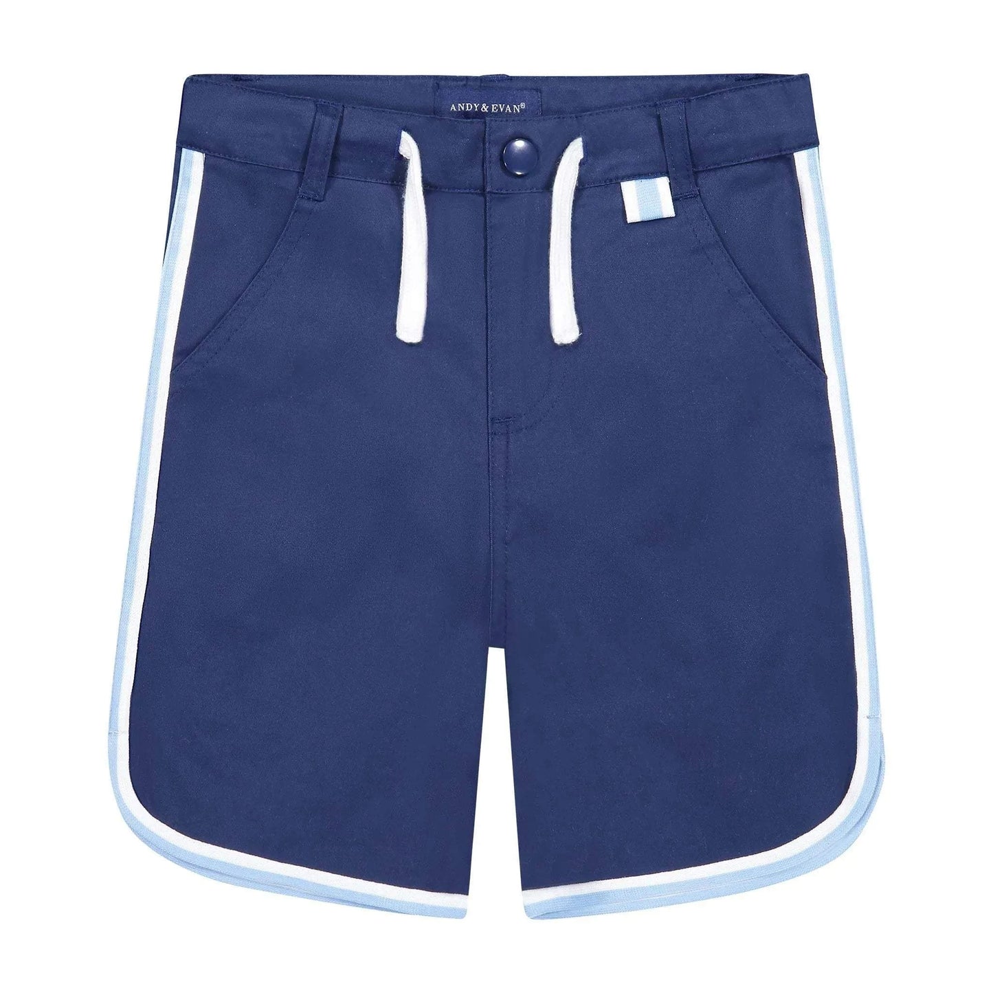 Andy & Evan - BOYS PIPED SHORTS - Navy