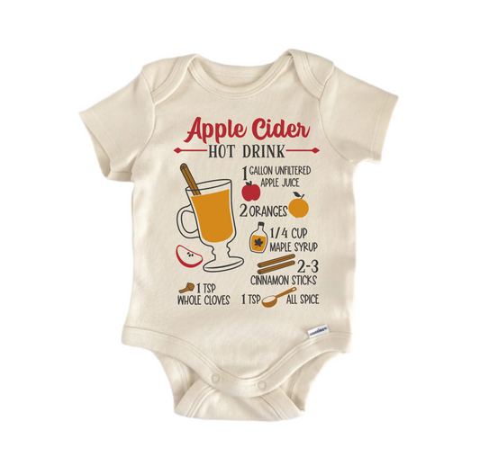 Apple Cider Hot Drink Newborn Baby Onesie® Onesie®