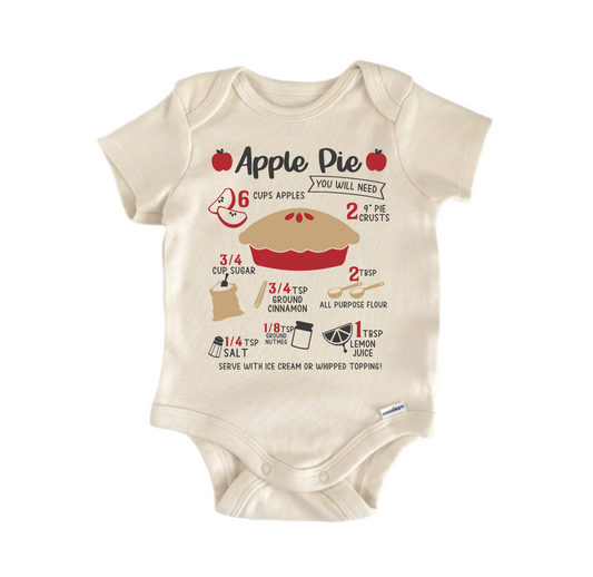 Apple Pie Recipes Baking Newborn Baby Onesie® Onesie®