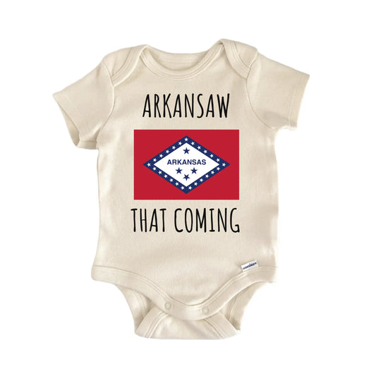 Arkansas State Flag Baby Gift Baby Bodysuit
