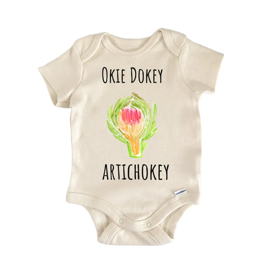 Artichoke Vegan Vegetable Plant Newborn Gift Baby Bodysuit