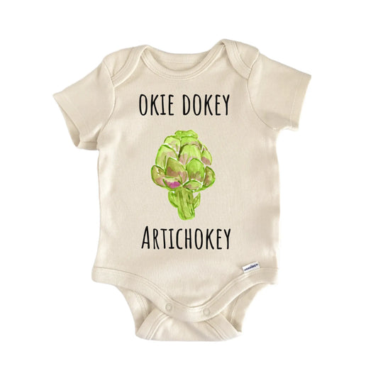 Artichoke Vegetable Plant Vegan Newborn Gift Baby Bodysuit