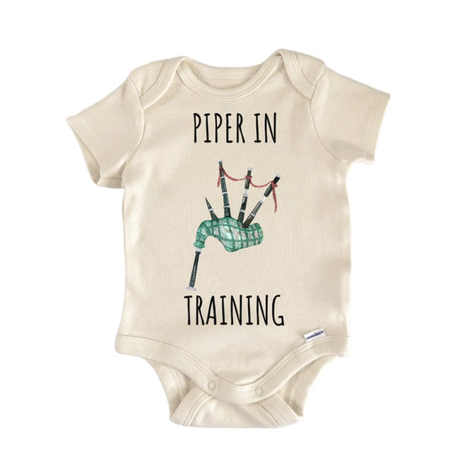 Bagpipes In Training Scotland Baby Gift Baby Bodysuit