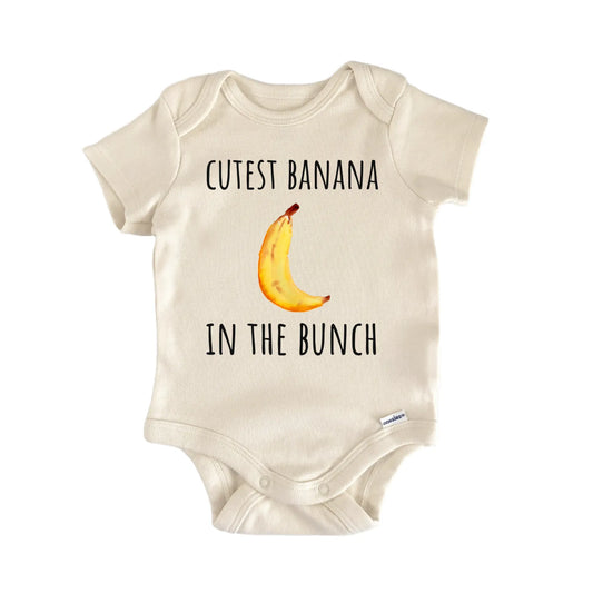 Banana Bunch Fruit Foodie Newborn Gift Baby Bodysuit