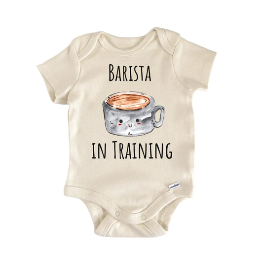 Barista Coffee House Bean Espresso Baby Gift Baby Bodysuit