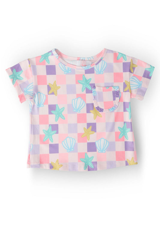 Beach Days Ruffle Pocket Tee